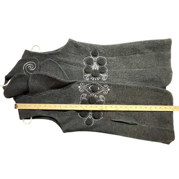 Carson Wool Women Embroided Jackets Vest Jacket Coat Size Medium - Picture 13 of 16